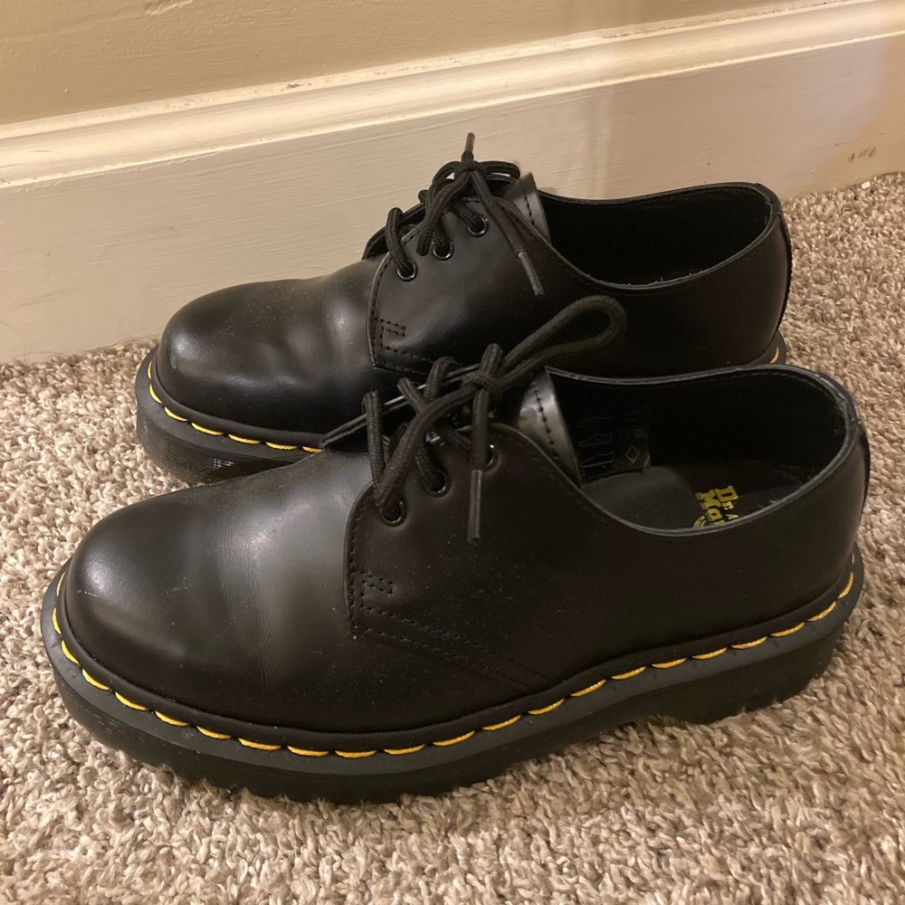 1461 BEX SMOOTH LEATHER OXFORD SHOES - BLACK SMOOTH LEATHER